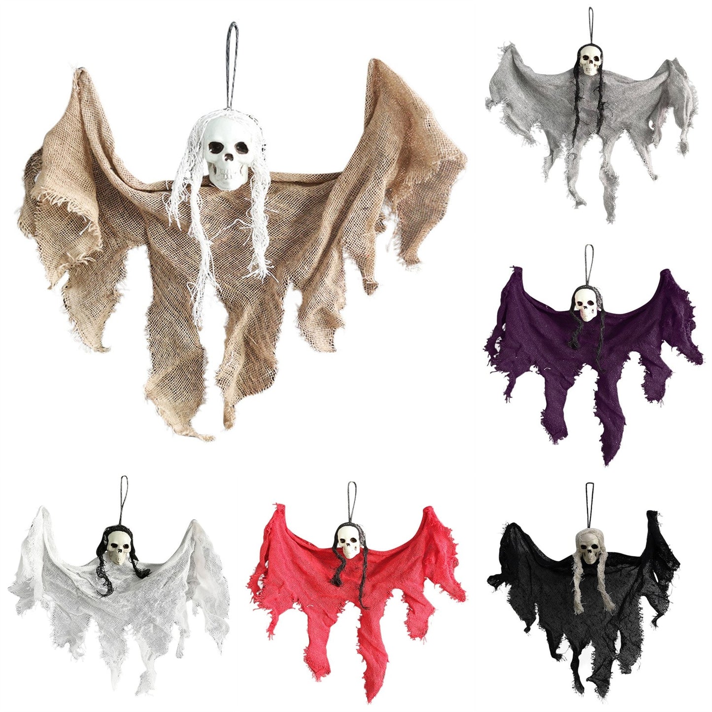 SIX - Skull Ghost Hanging Decoration