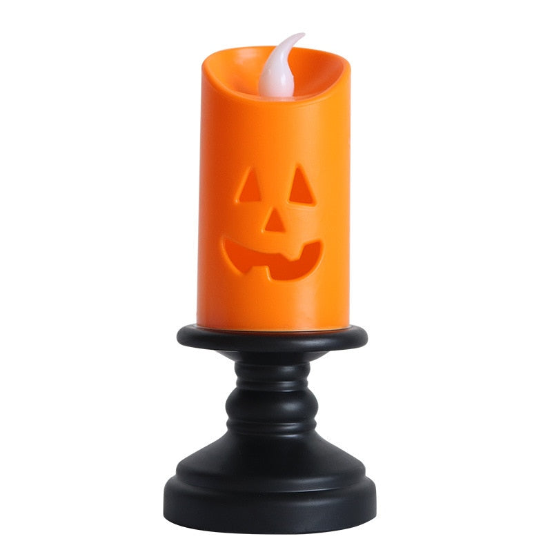 SIX Electric Pumpkin Candles